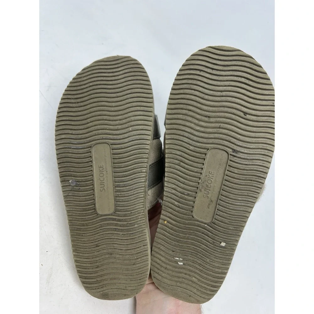 Suicoke MOTO Cab Slide Sandal Men's‎ size 4 Women's 6 Tan Shearling Lined